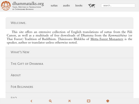 'dhammatalks.org' screenshot