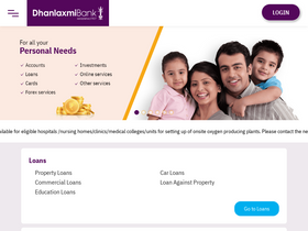 'dhanbank.com' screenshot