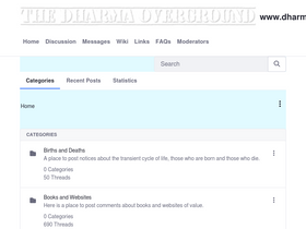 'dharmaoverground.org' screenshot