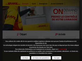 'dhlexpress.fr' screenshot