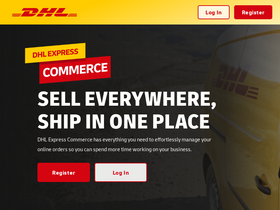 'dhlexpresscommerce.com' screenshot