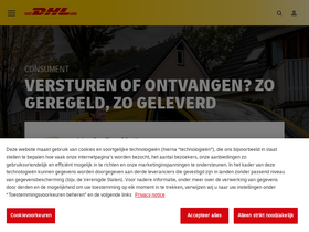 'dhlparcel.nl' screenshot