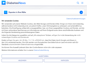 'diabetes-news.de' screenshot