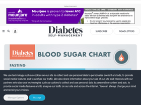 'diabetesselfmanagement.com' screenshot