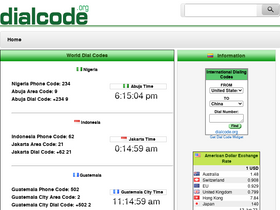 'dialcode.org' screenshot