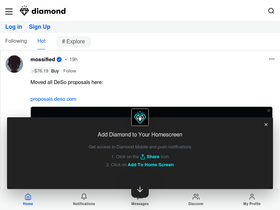 'diamondapp.com' screenshot
