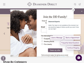 'diamondsdirect.com' screenshot