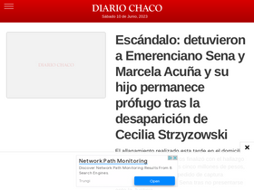 'diariochaco.com' screenshot