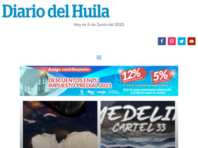 'diariodelhuila.com' screenshot