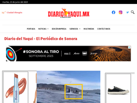 'diariodelyaqui.mx' screenshot