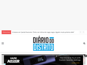 'diariodistrito.pt' screenshot