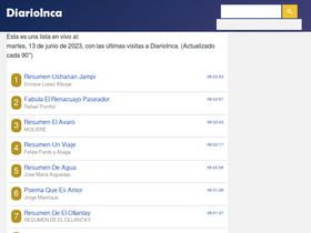'diarioinca.com' screenshot