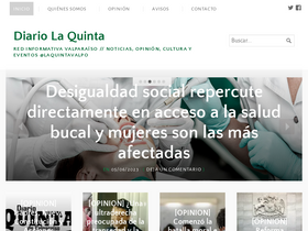 'diariolaquinta.cl' screenshot