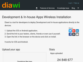 'diawi.com' screenshot