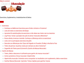 'dicasdemusculacao.org' screenshot