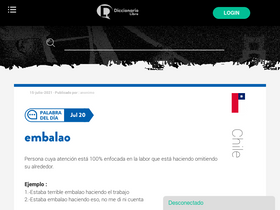 'diccionariolibre.com' screenshot