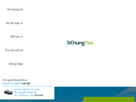 'dichungtaxi.com' screenshot