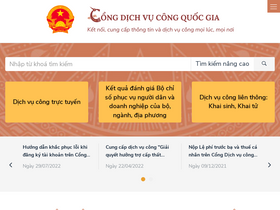'dichvucong.gov.vn' screenshot