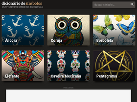 'dicionariodesimbolos.com.br' screenshot