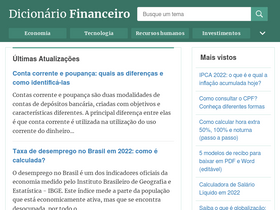 'dicionariofinanceiro.com' screenshot