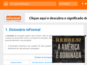 'dicionarioinformal.com.br' screenshot