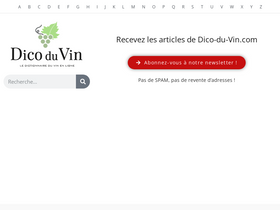 'dico-du-vin.com' screenshot