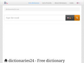 'dictionaries24.com' screenshot