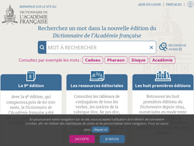 'dictionnaire-academie.fr' screenshot