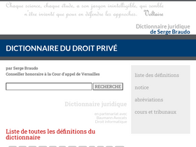 'dictionnaire-juridique.com' screenshot