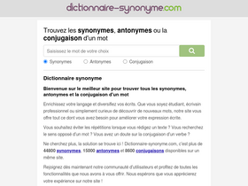 'dictionnaire-synonyme.com' screenshot