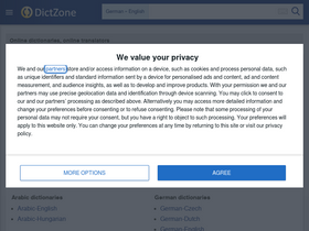'dictzone.com' screenshot