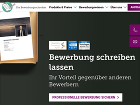'die-bewerbungsschreiber.de' screenshot