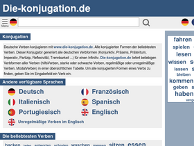 'die-konjugation.de' screenshot