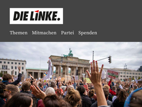 'die-linke.de' screenshot