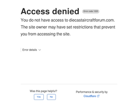 'diecastaircraftforum.com' screenshot