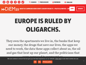 'diem25.org' screenshot