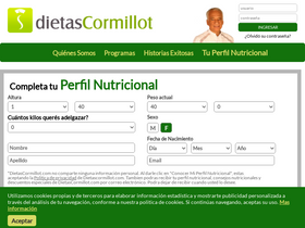 'dietascormillot.com' screenshot