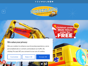 'diggerland.com' screenshot