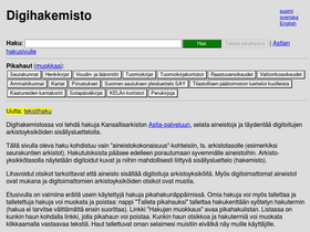 'digihakemisto.net' screenshot