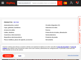 'digikey.es' screenshot