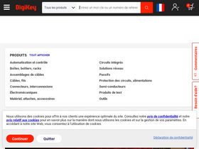 'digikey.fr' screenshot