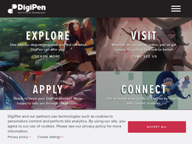 'digipen.edu' screenshot