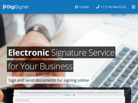 'digisigner.com' screenshot
