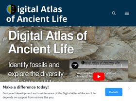 'digitalatlasofancientlife.org' screenshot
