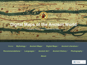 'digitalmapsoftheancientworld.com' screenshot
