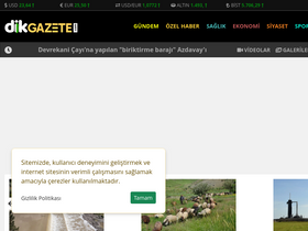 'dikgazete.com' screenshot