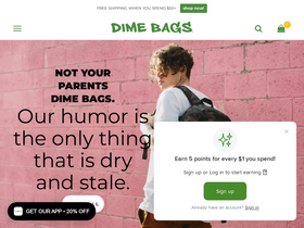 'dimebags.com' screenshot