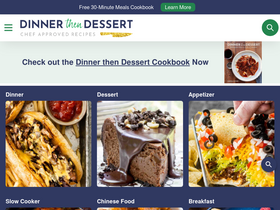 'dinnerthendessert.com' screenshot