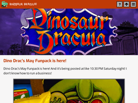 'dinosaurdracula.com' screenshot