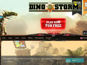 'dinostorm.com' screenshot